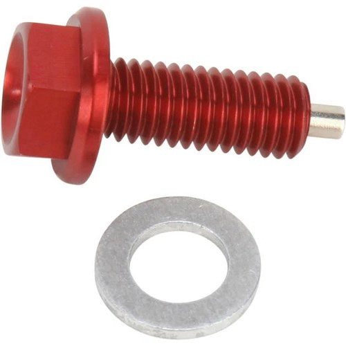 Moose Magnetic Drain Plug By Zip-Ty Red Fits Honda CRF450R 2009-2012