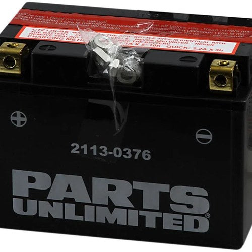 Parts Unlimited Agm Maintenance Free Battery #173858 Honda