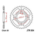 JT Steel Rear Sprocket 530 37T for Yamaha RD400/XS400H Heritage Special