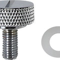 DS Seat Knob Slotted 1/4"-28 Chrome