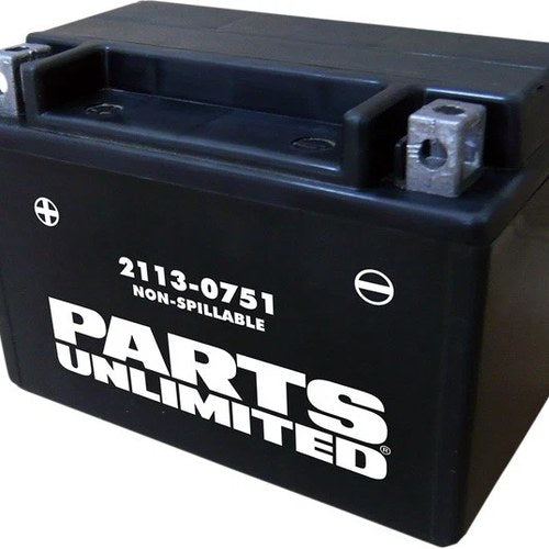 Parts Unlimited Factory Activated Agm Maintenance Free Battery 12V YTX9 #266547