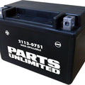 Parts Unlimited Factory Activated Agm Maintenance Free Battery 12V YTX9 #266547