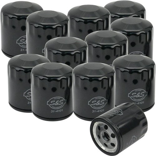 S&S Low-Restriction Oil Filter Black 12-Pack #310-0239 Harley Davidson