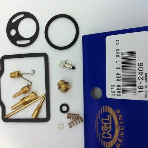 K&L Carburetor Rebuild Kit fits Honda XR75 1973-1975