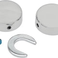 DS Swingarm Pivot Bolt Covers Chrome Harley Davidson Softail #143126