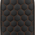 Saddlemen RoadSofa HC Gravestone Sissy Bar Pad Orange Stitch 6.5" W x 11" H
