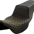 Saddlemen Step-Up HC Ext. Reach Seat Gold Stitch #284717 Harley Davidson