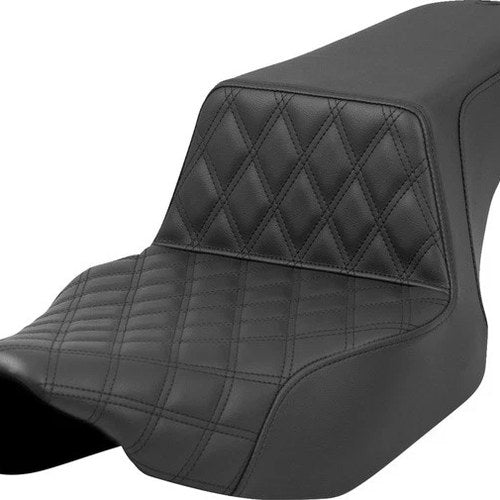 Saddlemen Step-Up LS Seat F. Lattice Stitch Black #284899 Harley Davidson