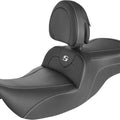 Saddlemen RoadSofa CF Seat With Backrest #284531 Harley Davidson