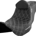 Saddlemen Sdc Performance Gripper Seat With Backrest Silver Stitch #284836
