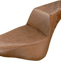 Saddlemen Step-Up LS Seat R. Lattice Stitch Brown 283700 Harley Davidson Softail