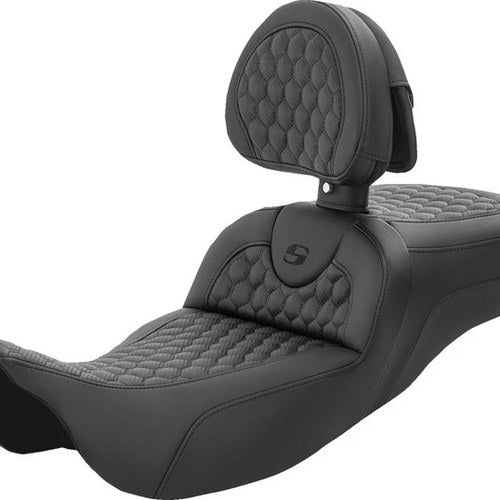 Saddlemen RoadSofa HC Ext. Reach Seat With Backrest #284699 Harley Davidson