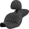 Saddlemen RoadSofa LS Seat With Backrest #284735 Harley Davidson Dyna 1996-2003