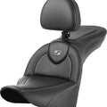 Saddlemen RoadSofa CF Seat With Backrest #285061 Harley Davidson