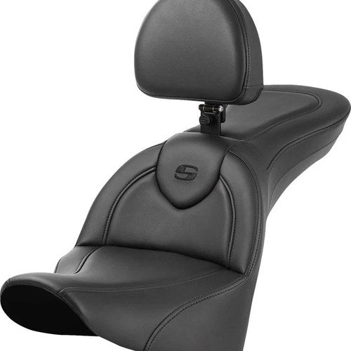 Saddlemen RoadSofa Seat With Backrest #285058 Harley Davidson