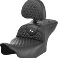 Saddlemen RoadSofa HC Ext. Reach Seat With Backrest Silver Stitch #285021