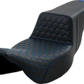 Saddlemen Step-Up HC Ext. Reach Seat Blue Stitch #284705 Harley Davidson