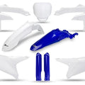 UFO Complete Plastics Kit 25 Special White/Blue for Yamaha YZ450F/YZ250F