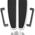 LA Choppers Longboard Solid Floorboards Chrome #LA-7092-01 Harley Davidson