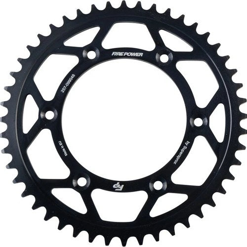 Fire Power 520 Steel Rear Sprocket 48T Black #FPS-990-48-BLK