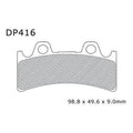 DP Standard Brake Pads #DP416 Triumph/Yamaha Daytona 900 Super III/FZR1000