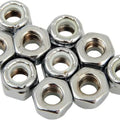 DS Chrome Motorcycle Nylon Insert Lock Nut 10-Pack .25"-28
