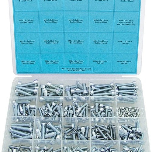 Bolt ATV/Motorcycle Hardware Allen Bolt Kit 372-Pieces