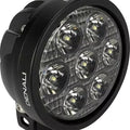 Denali Electronics D7 LED Light Pod With DataDim 4.4" D Black White
