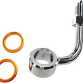 Magnum Non-ABS Upper Brake Line Adapter Chrome #37019 Harley Davidson