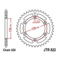 JT Steel Rear Sprocket 520 41T fits Suzuki DR350SE 1994-1995