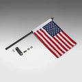 Show Chrome Folding Flag Pole Black #44-104BK Polaris
