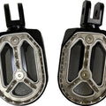 Drag Specialties Qualifier Driver Footpegs Black #264638 Harley Davidson