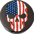 Figurati Designs Swingarm Covers Skull Black #FD25-AFSKULL-BK Harley Davidson