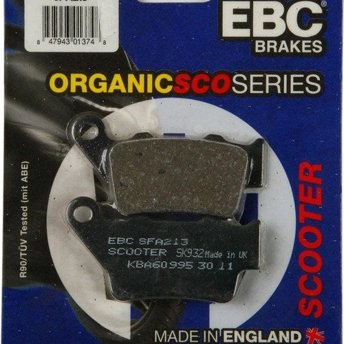 Ebc Sfa Organic Scooter Brake Pads Rear Left #SFA213 for Yamaha SMAX/Zuma 125