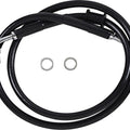 DS Black Vinyl Front Upper ABS Brake Line Kit 36-3/4" +10" Black #212094