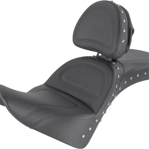 Saddlemen Explorer Special Seat With Backrest w/Chrome Studs #284229