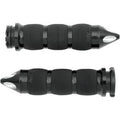 Avon Anodized Spike Air Cushioned Grips Black #AIR-90-AN-FL-SP Harley Davidson
