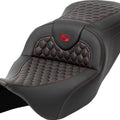 Saddlemen RoadSofa HC Seat Red Stitch #284862 Harley Davidson