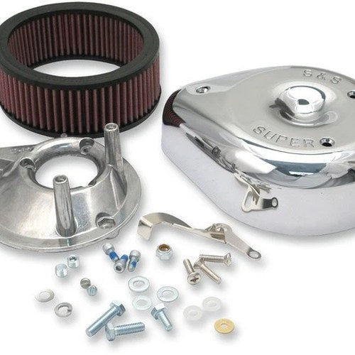 S&S Super E/G Teardrop Air Cleaner Kit Chrome #17-0400 Harley Davidson