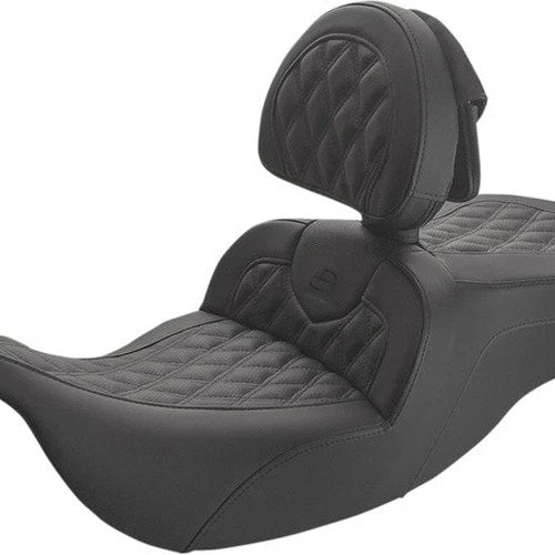 Saddlemen RoadSofa LS Seat With Backrest #284436 Harley Davidson