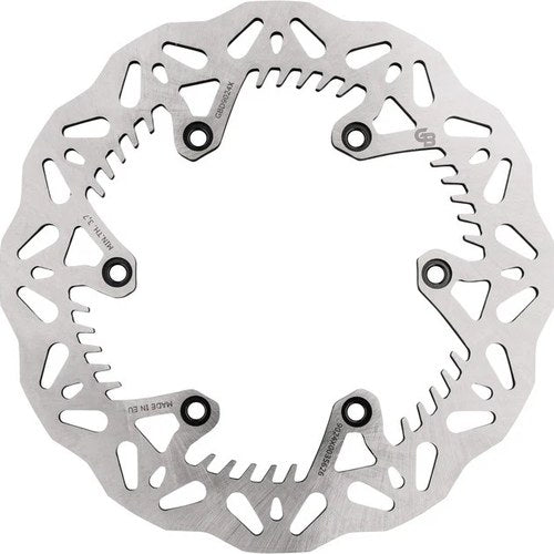 GBrakes Solid Round Brake Rotor 220mm Rear Silver #GBD9024X KTM/Husqvarna