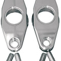 Accutronix Swingarm Pivot Blocks Smooth #FXPV1-SC Harley Davidson