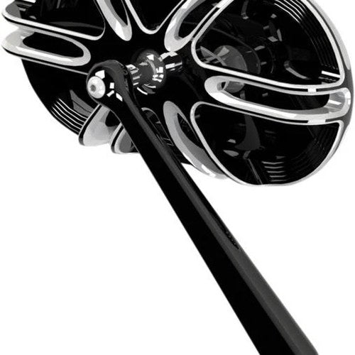 Arlen Ness Cages Series Mirror Deep Cut Right Black