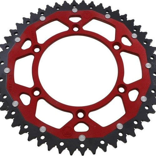 Moose Dual Ring Rear Sprocket 52T Aluminum Red Gas MC 125 2021