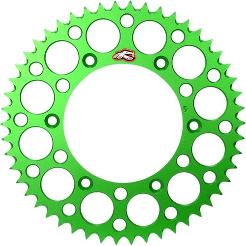 Renthal Aluminum Rear Sprocket 51T Green #112U-520-51GEGN fits Kawasaki/Suzuki