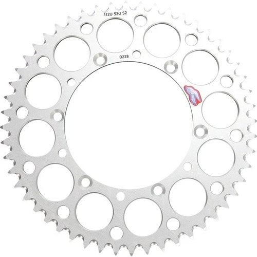 Renthal Sprocket Rear 52T 520 Ultralight Aluminum Silver #112U-520-52GESI
