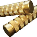 Accutronix Knurled Notch Brass Grips #GR101-KN5 Harley Davidson