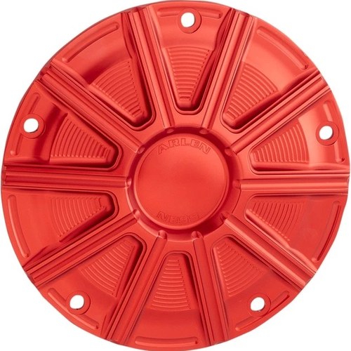 Arlen Ness 10-Gauge Derby Cover Red #700-022 Harley Davidson