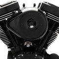 S&S Stealth Air Cleaner Kit w/Teardrop Cover Black 170-0525B Harley M8