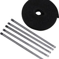 Cycle Performance Lave Rock Exhaust Wrap Metallic Black 50' 1"